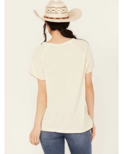 Free People Women's Texas State Flower Short Sleeve Graphic Tee -Cowboy Pradise 2000390359 251 P4