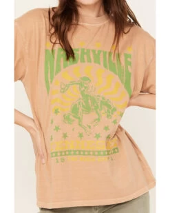 Girl Dangerous Women's Relaxed Music City Nashville Graphic Tee 6 Girl Dangerous Women's Relaxed Music City Nashville Graphic Tee -Cowboy Pradise 2000391110 661 P3