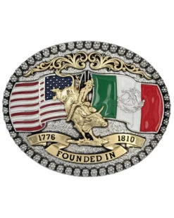 Montana Silversmiths Men's Independence Founded Attitude Buckle