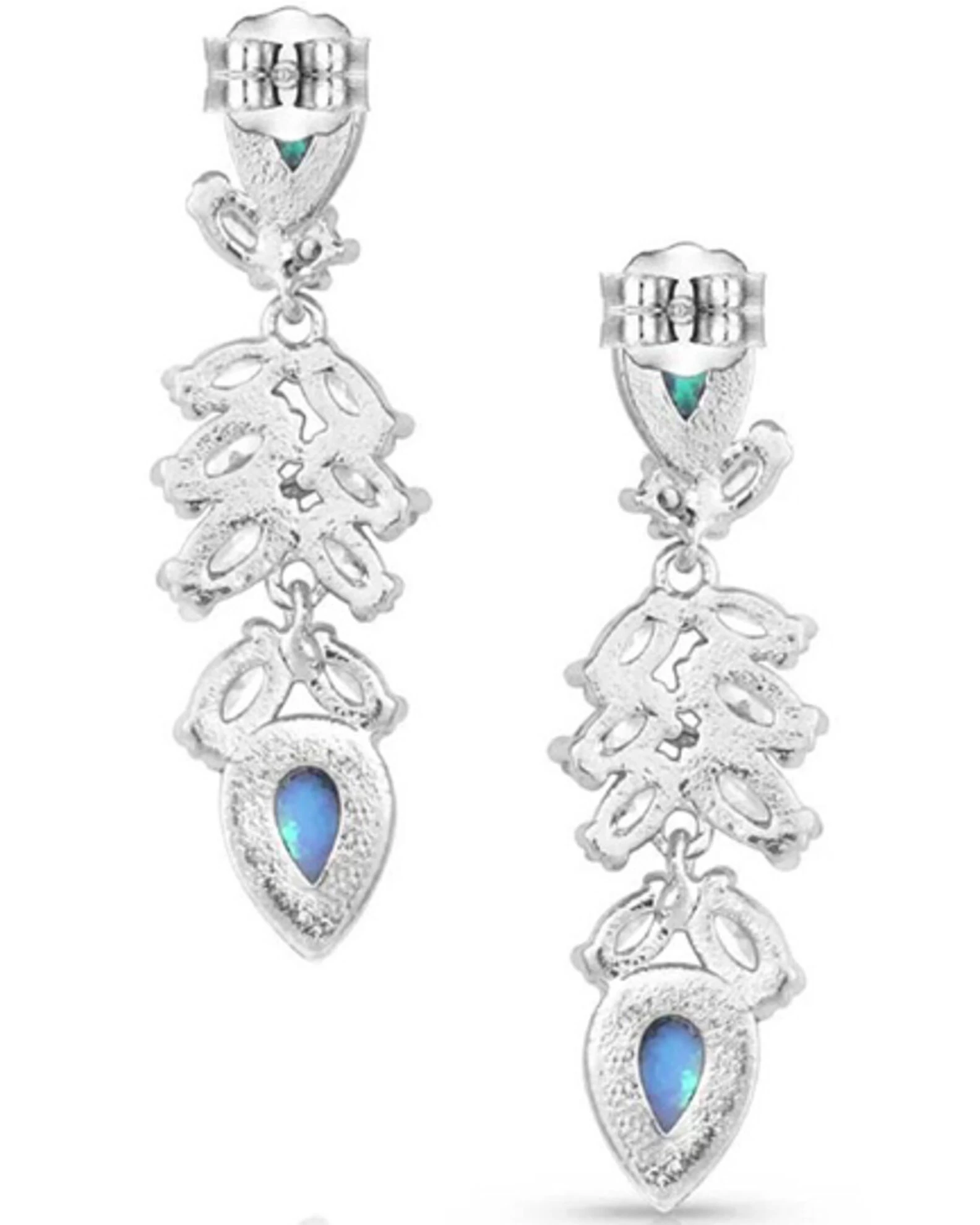 Montana Silversmiths Women's Mystic Falls Opal Crystal Earrings 2 Montana Silversmiths Women's Mystic Falls Opal Crystal Earrings - Image 2