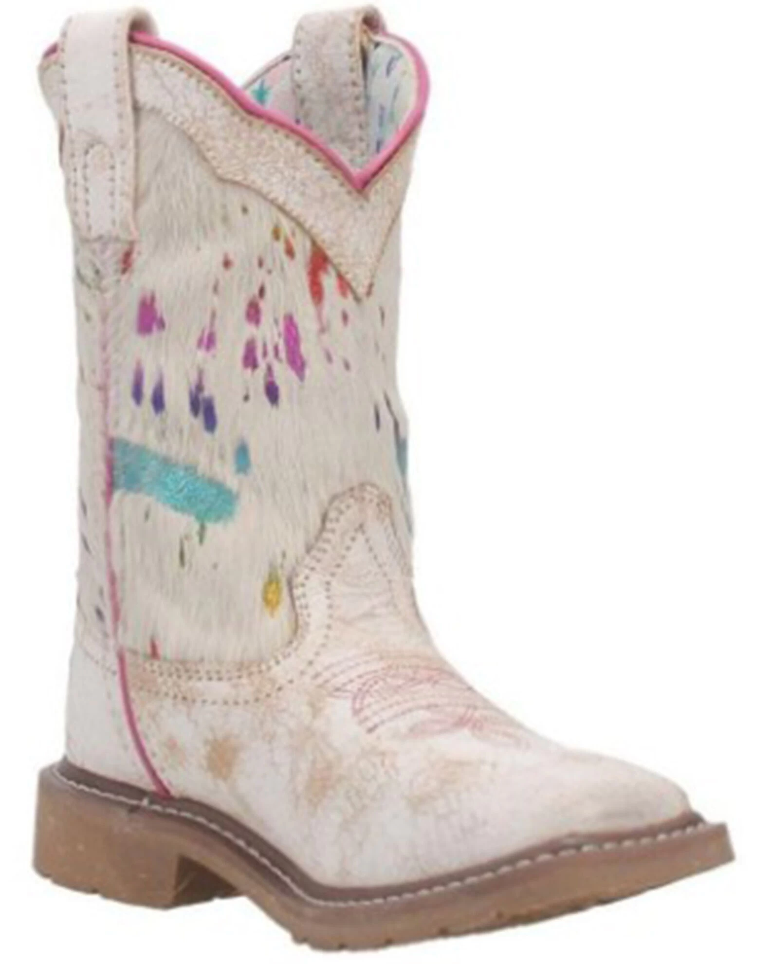 Dan Post Toddler Girls' Rumi Western Boots - Broad Square Toe 1 Dan Post Toddler Girls' Rumi Western Boots - Broad Square Toe