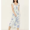 Free People Women's Floral Forget Me Not Midi Dress