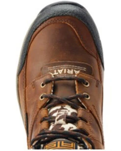 Ariat Women's Cow Print Terrain Waterproof Boots - Round Toe  -Cowboy Pradise 2000397380 200 P4