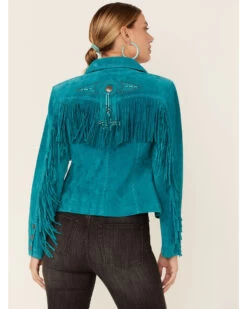 Scully Fringe & Beaded Boar Suede Leather Jacket -Cowboy Pradise 225958 64 P3