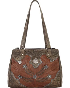 American West Women's Desert Wildflower Tote -Cowboy Pradise 2588F8 41 D2