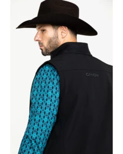 Cinch Men's Solid Bonded Softshell Zip Vest 10 Cinch Men's Solid Bonded Softshell Zip Vest -Cowboy Pradise 268878 89 P5