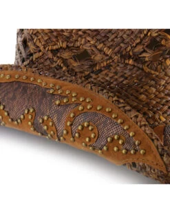 Shyanne® Women's Embellished Brim Straw Hat 9 Shyanne® Women's Embellished Brim Straw Hat -Cowboy Pradise 281CK1 41 D2