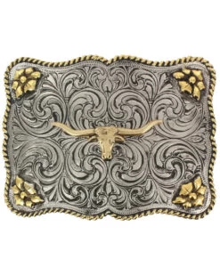 Cody James Men's Interchangeable Longhorn Belt Buckle