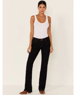 Wrangler Women's Dark Dynasty Ultimate Riding Q-Baby Jeans Â