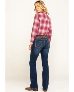 Wrangler Retro Women's Mid-Rise Boot Cut Jeans -Cowboy Pradise 350D29 88 P6